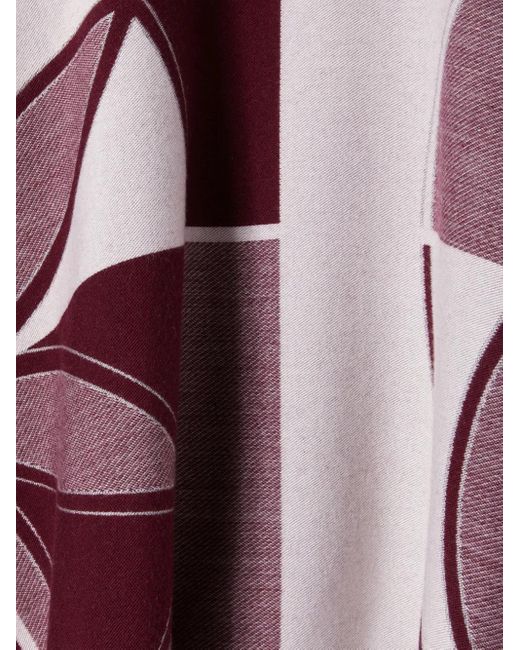 LaDoubleJ Purple Logo-Print Cape