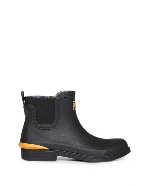 Barbour Black Abbeyfield Elasticated-Panel Ankle Boots