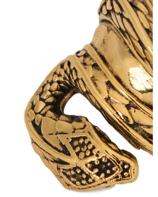 Roberto Cavalli Metallic Snake-Motif Ring