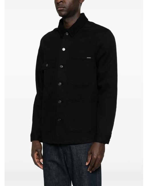 Tom Ford Black Multiple-Pockets Jacket for men