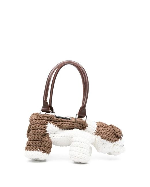 Charles Jeffrey Metallic Bulldog Bag