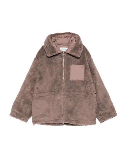 Bluemarble Mantel aus Faux Fur in Brown für Herren