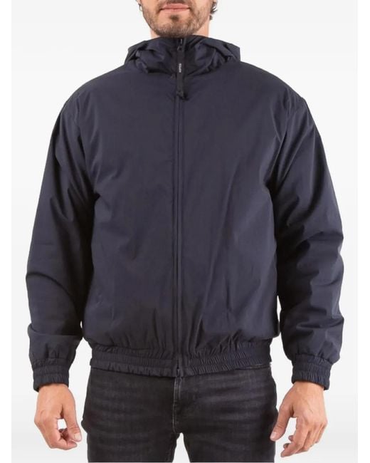 Aspesi Blue Sharpie Hooded Jacket for men