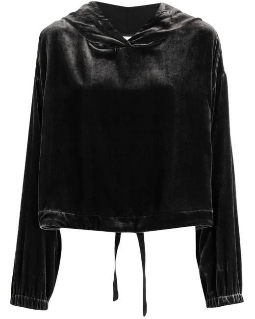 Aspesi Hoodie Met Trekkoord in het Black