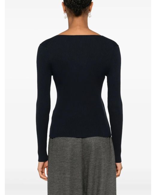 Pull Nervuré P.A.R.O.S.H. en coloris Black