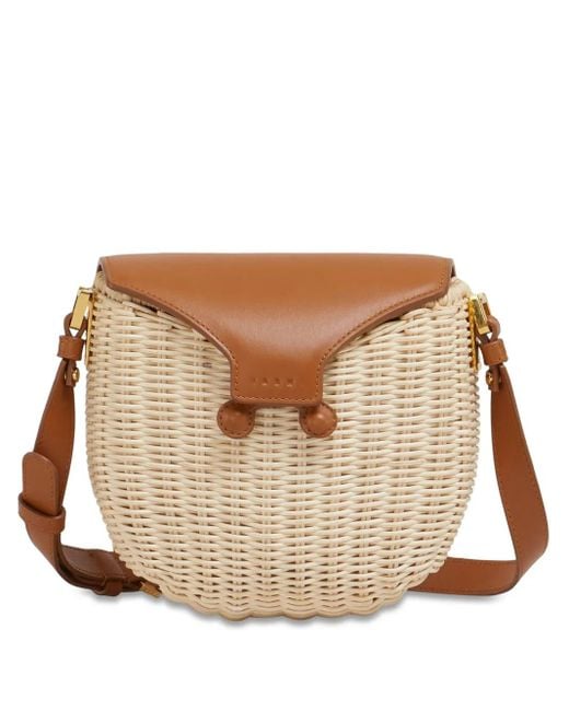 Marni Natural Midollino Cross Body Bag