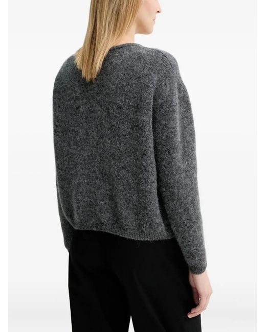 American Vintage Gray Button-Front Mohair Cardigan