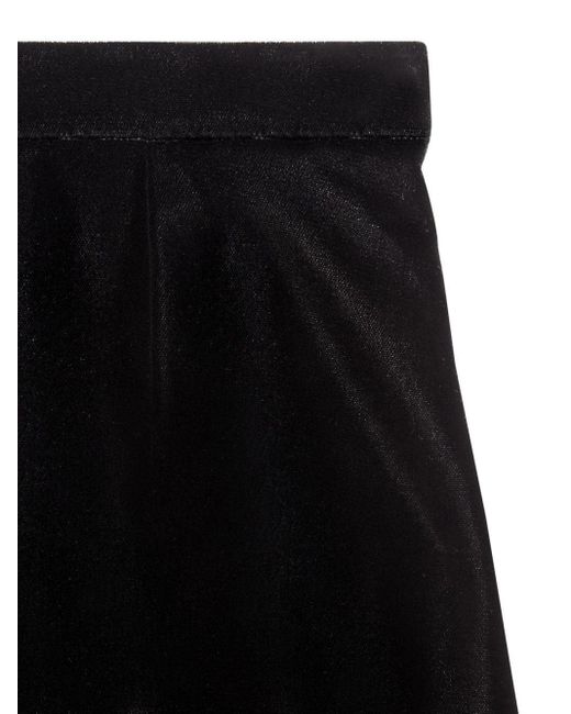Gucci Black Glittered Straight Skirt