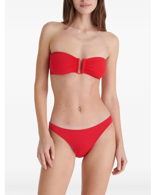 Eres Effen Bikinislip in het Red