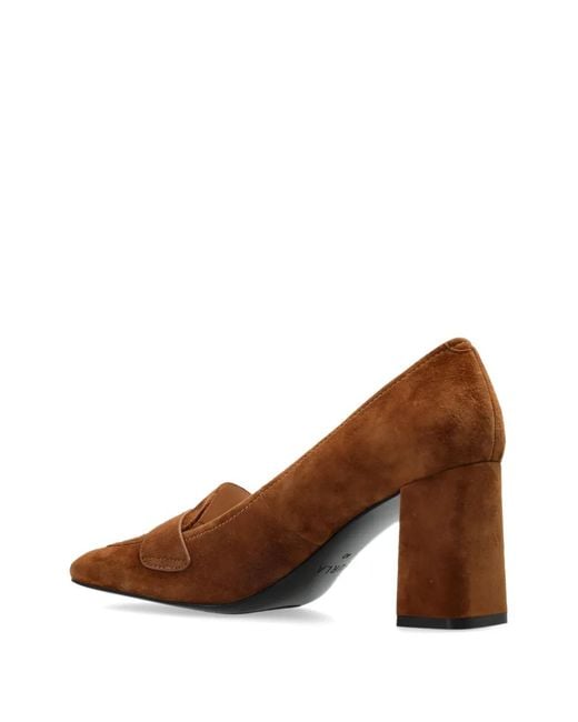 Furla Brown Solid Pumps