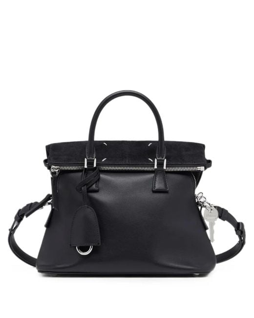 Maison Margiela Black 5Ac Leather Tote Bag