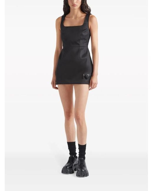 [RECTO] / ☆ 25SS FOLDED DETAIL NYLON MINI DRESS / BLACK Prada Re-Nylon Mini Dress | Saks Fifth Avenue