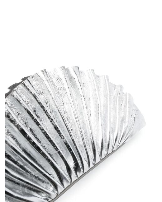 Cult Gaia White Nala Mini Clutch Bag