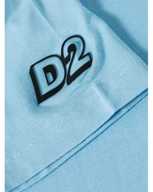 DSquared² T-shirt Met Logo in het Blue voor heren