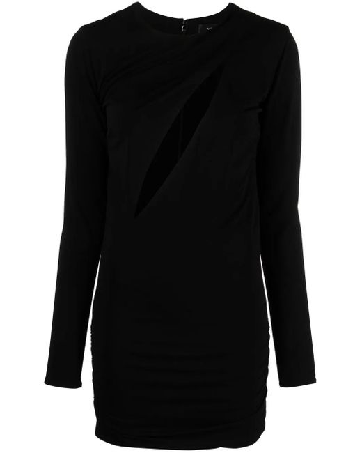 ABITO IN JERSEY CON CUT OUT di Versace in Black