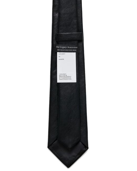 Our Legacy Black Bloom Tie
