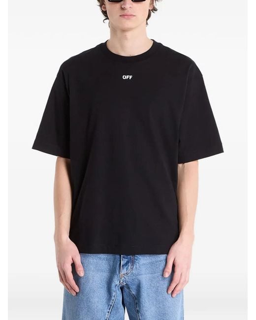 Off-White c/o Virgil Abloh Black T-Shirt Chain-Arrow for men
