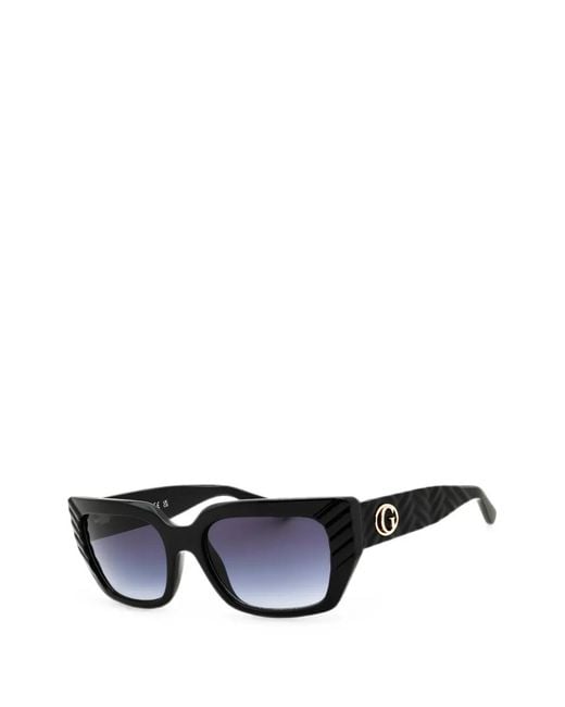 Guess Blue Rectangle-Frame Sunglasses