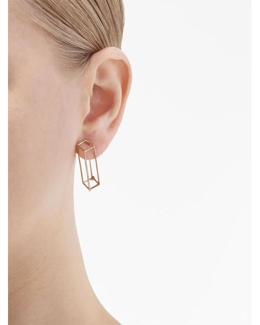 Shihara Metallic 18Kt Prism 30 Diamond Single Earring