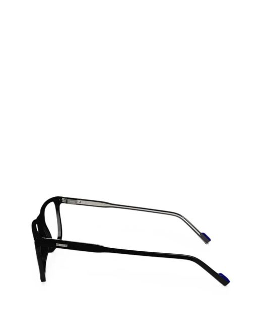 Zeiss Black Rectangle-Frame Glasses for men