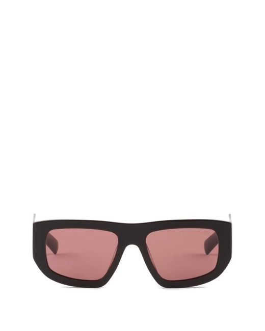 Prada Pink Sunglasses With Triangle Logo
