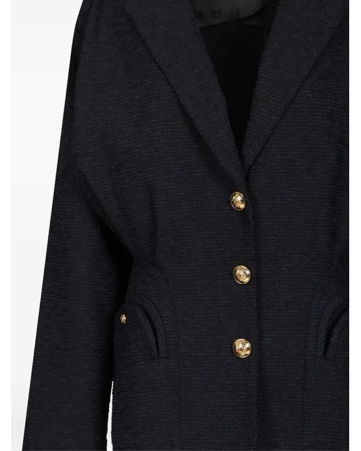 Blazé Milano Black Buttoned Pocket Blazer