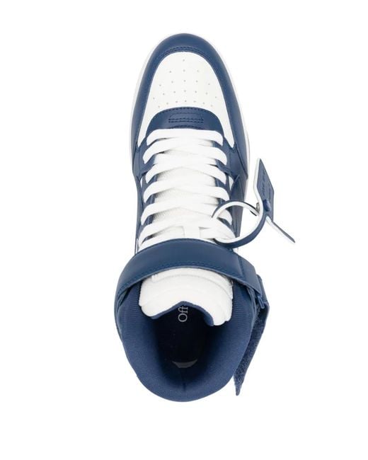 Off-White c/o Virgil Abloh Blue Out Of Office Mid-Top Sneakers for men