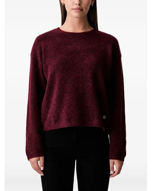 Mos Mosh Red Mape Crew-Neck Sweater