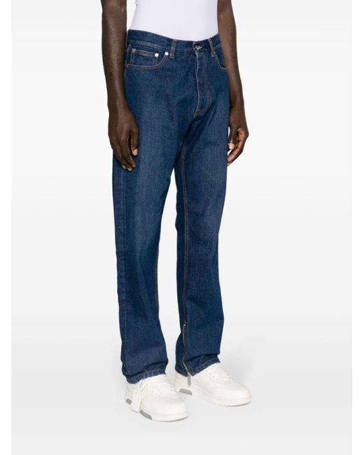 Off-White c/o Virgil Abloh Jeans Met Wijde Pijpen in het Blue voor heren