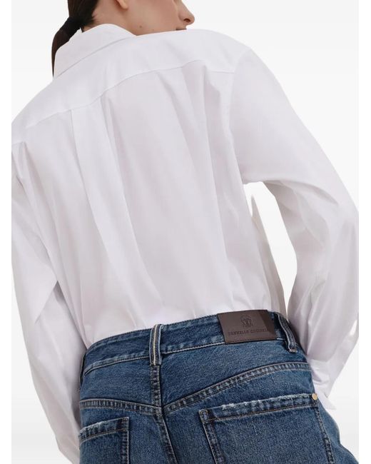Brunello Cucinelli Blue Cropped Jeans