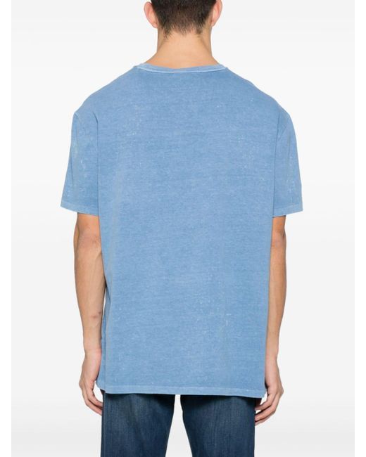 T-shirt con motivo Polo Pony di Polo Ralph Lauren in Blue da Uomo