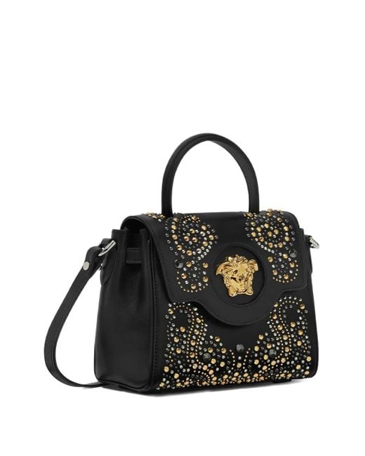 Versace Black Kleiner La Medusa-Tote Bag mit Henkel