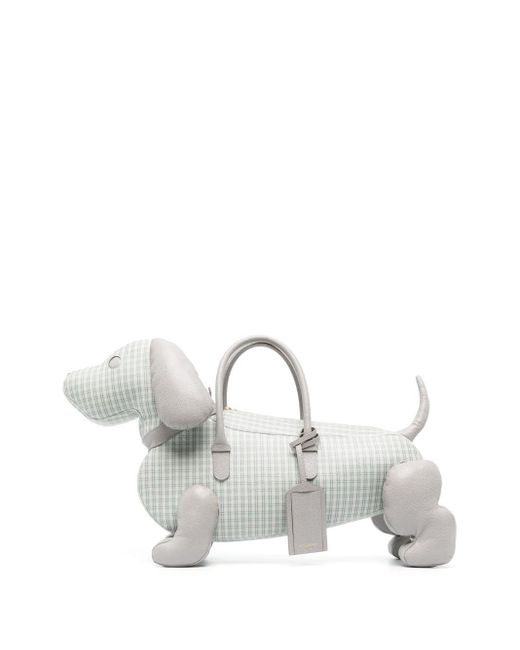 Thom Browne White Large Hector Dog-shaped Tote Bag