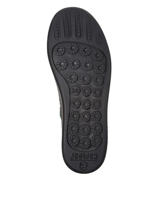Camper Green Peu Touring Lace-Up High-Top Sneakers