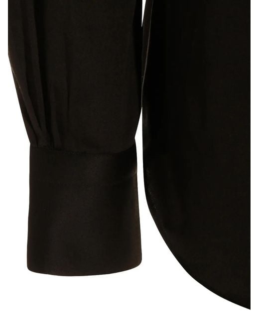 Mazzarelli Black Buttoned Slim Shirt for men
