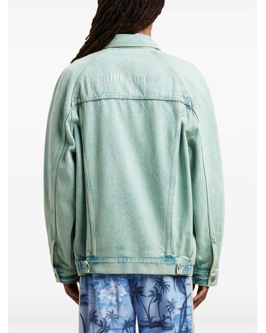 Palm Angels Green Jackets for men