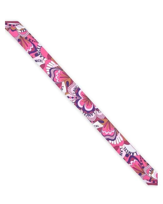 Lancel Pink Printed Headband