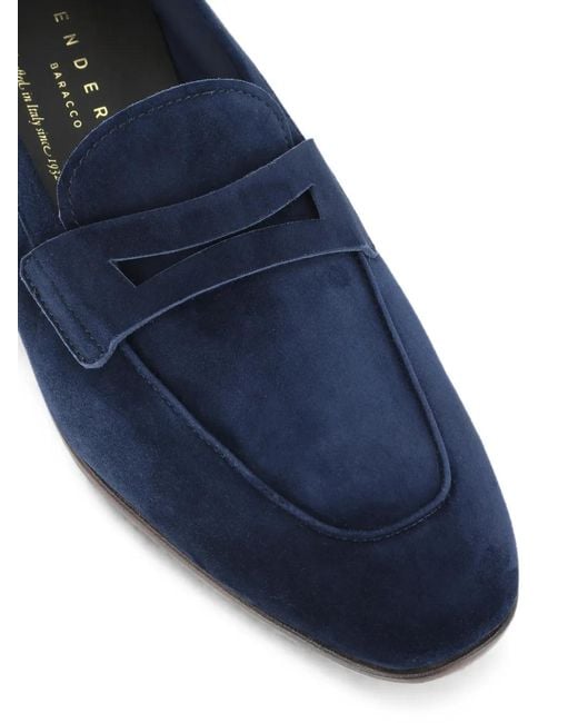 Henderson Blue Mocassins En Daim for men