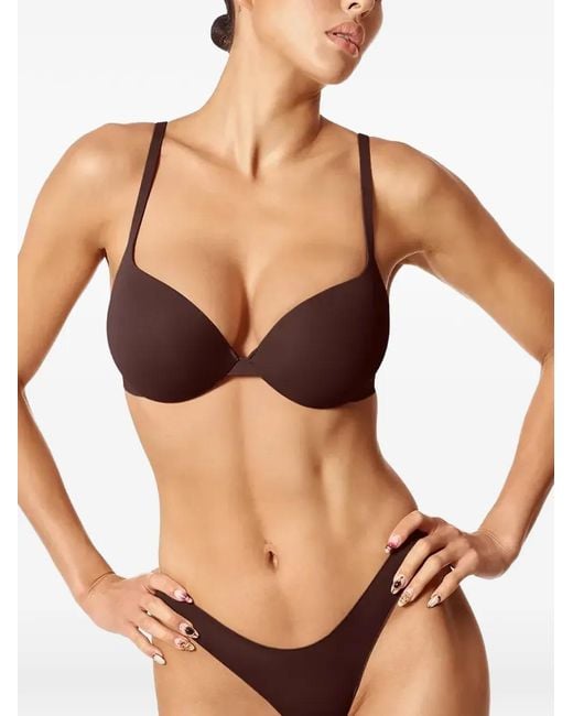 GOD SAVES QUEENS Black Moulded-Cup Underwired Bras