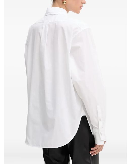 Boss White Pocket-detail Shirt