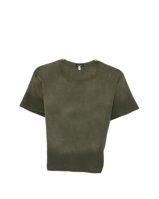 R13 Green Washed-Effect T-Shirt