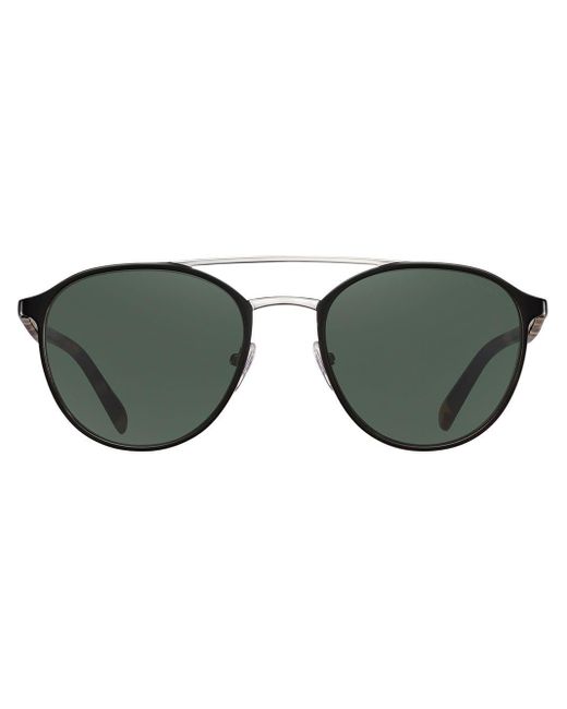 Prada Black Round Frame Sunglasses for men