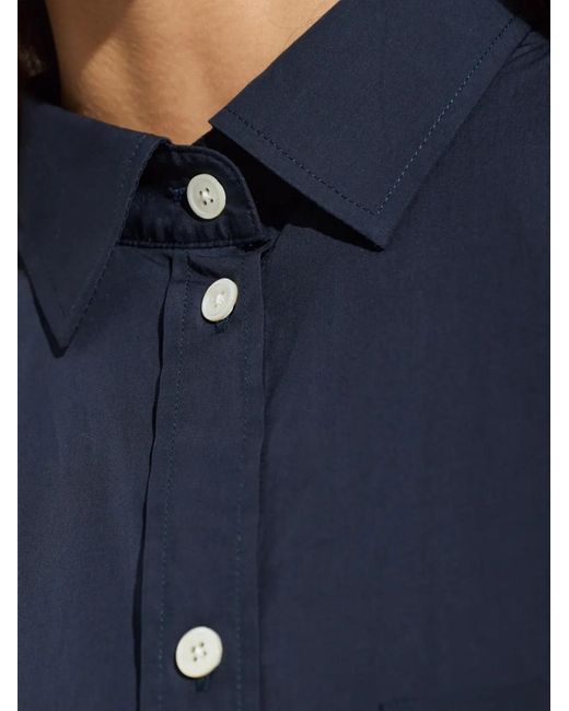 Rohe Blue Chest-Pocket Cotton Shirt