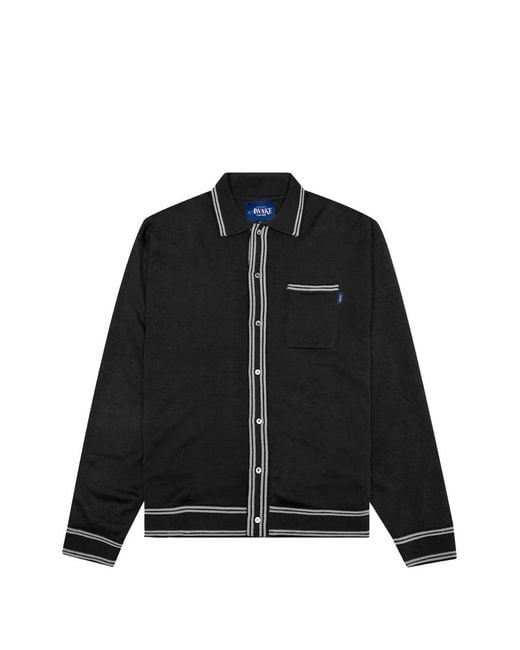 AWAKE NY Black Button-Up Cardigan for men