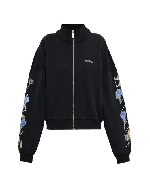 Off-White c/o Virgil Abloh Black Arrows Floral-Print Sweatshirt