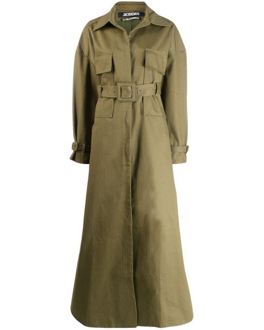 Jacquemus Green Arles Oversized Trench