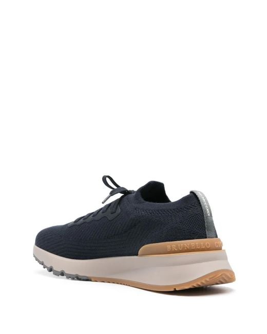 Brunello Cucinelli Blue Shoes for men