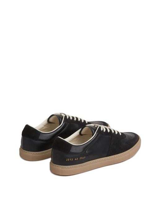 Common Projects Black Leather Suede Sneakers for men