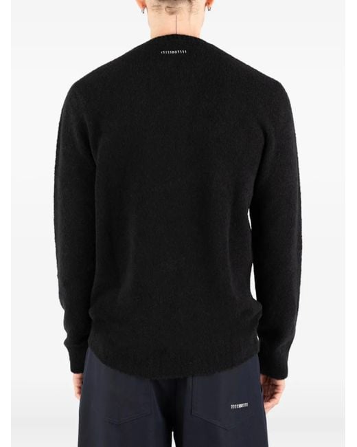 Societe Anonyme Black Jake Embroidered Jumper for men