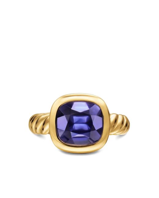 David Yurman Blue 18K Dy Mercer Lolite Ring